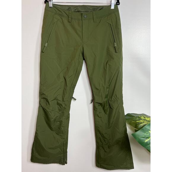 Burton Womens Snowboard Ski Pants Vented Thermolite Green Winter Mountains - Picture 1 of 10